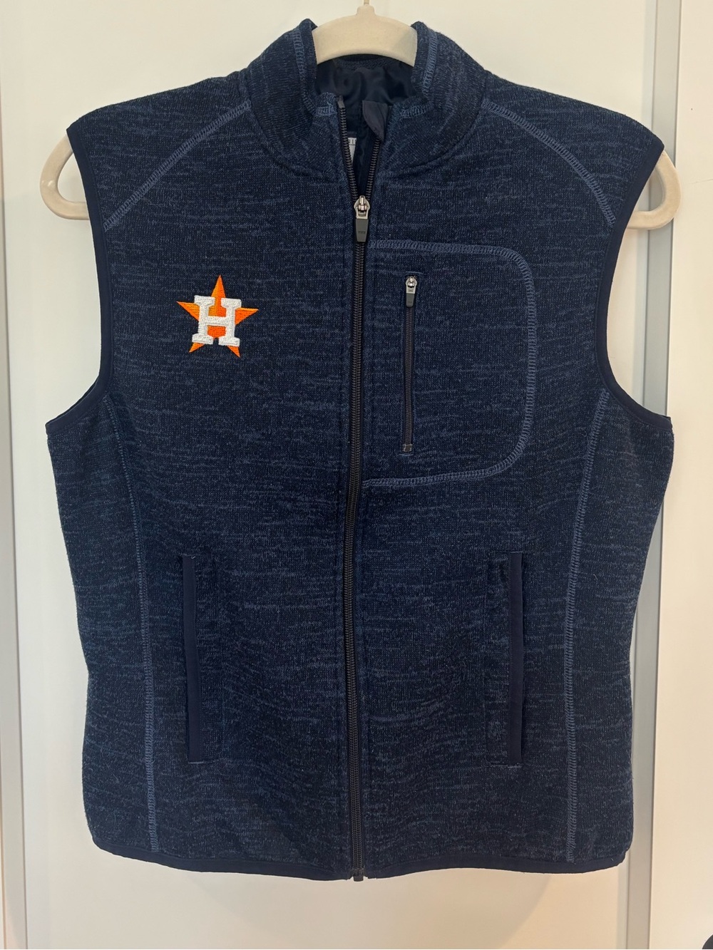 Men’s Johnnie-O Navy Houston Astros Zip Vest - Size Small